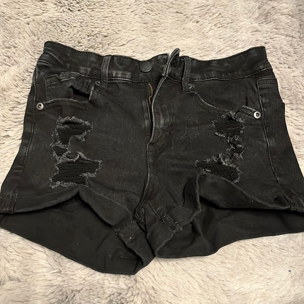 Aeropostale high rise midi jean shorts